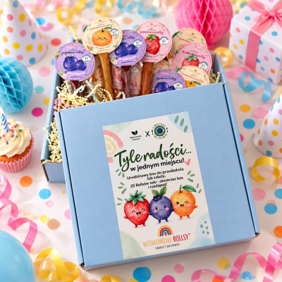 Urodzinowy Box MIX do przedszkola i szkoły – 25 Rollsów™ SOLO 200 g