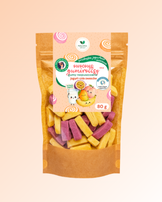 Gumirollsy™ owocowy mix – jogurtowe gumy rozpuszczalne 80 g