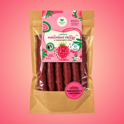 Malinowe rollsy™  z nasionami chia 50 g