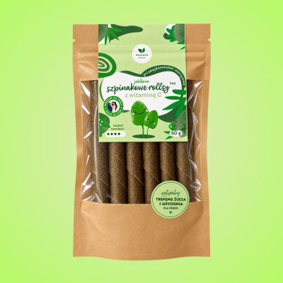 Szpinakowe rollsy™  z witaminą C 50g warzywna owocowo przekąska 