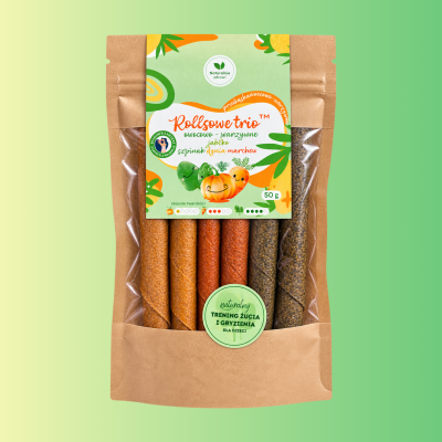 Rollsowe trio warzywne™ 50 g  przekąska owocowo-warzywna 3 smaki