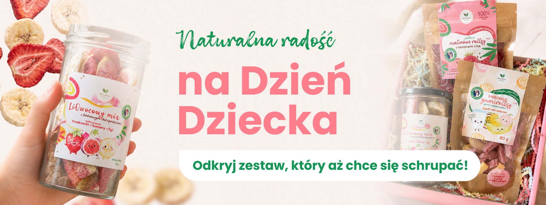 Baner Naturalnie zdrowi dzien dziecka